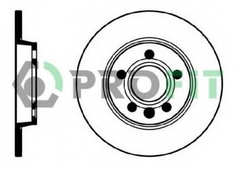 Тормозной диск PROFIT 5010-1012 (фото 1)
