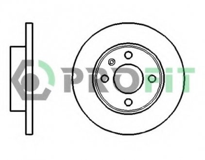 Тормозной диск PROFIT 5010-0875 (фото 1)