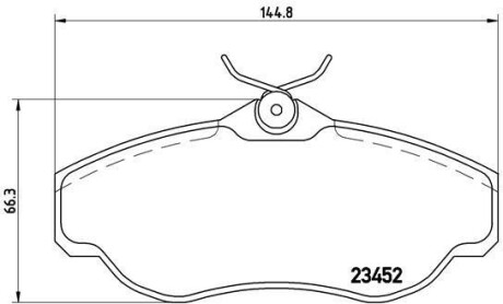 Тормозные колодки BREMBO P44008