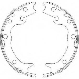 Колодки гальмівні барабанні RS REMSA 4737.00