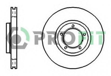 Тормозной диск PROFIT 5010-0848 (фото 1)