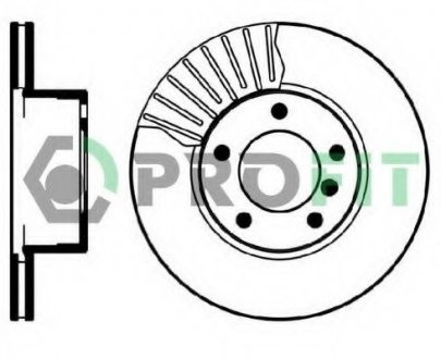 Тормозной диск PROFIT 5010-0834 (фото 1)