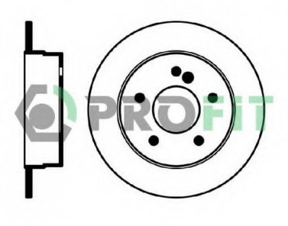 Тормозной диск PROFIT 5010-0539 (фото 1)