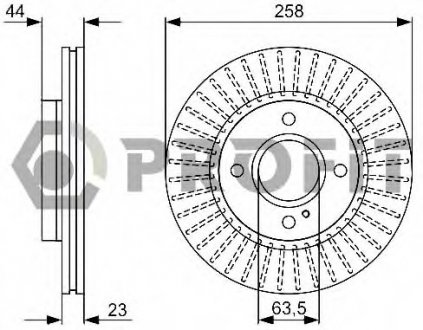 Тормозной диск PROFIT 5010-1740 (фото 1)