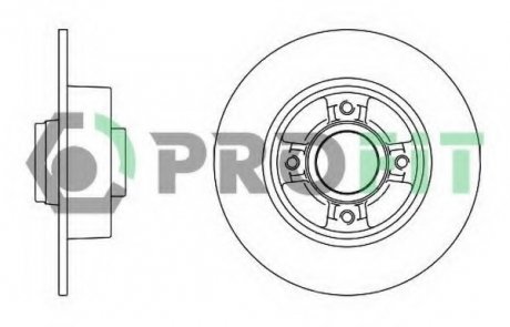 Тормозной диск PROFIT 5010-1369 (фото 1)