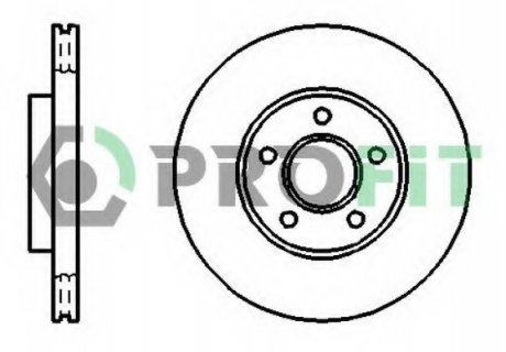 Тормозной диск PROFIT 5010-1172 (фото 1)