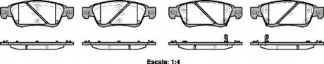 Тормозные колодки REMSA 1273.02