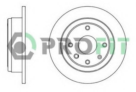 Тормозной диск PROFIT 5010-2002 (фото 1)