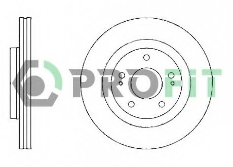 Гальмівний диск PROFIT 5010-1659 (фото 1)