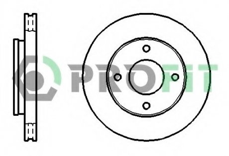 Тормозной диск PROFIT 5010-1621 (фото 1)