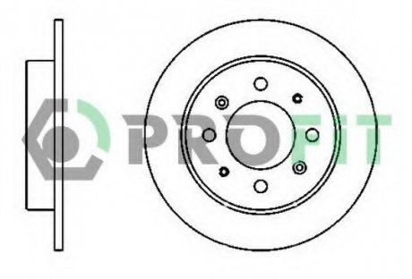 Тормозной диск PROFIT 5010-1541 (фото 1)