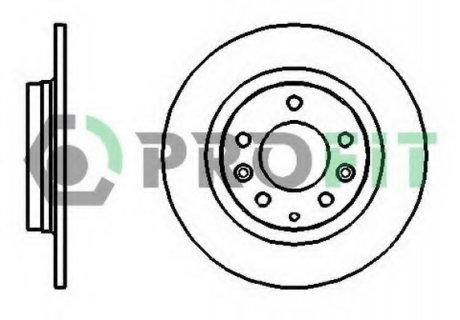 Тормозной диск PROFIT 5010-1500 (фото 1)