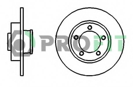 Тормозной диск PROFIT 5010-1498 (фото 1)