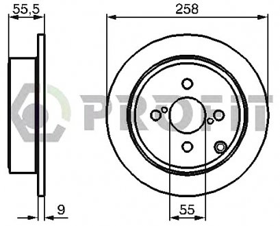 Тормозной диск PROFIT 5010-1419 (фото 1)