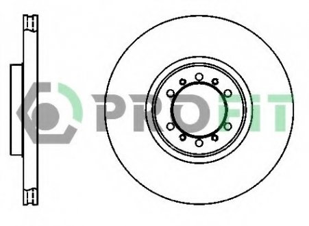 Тормозной диск PROFIT 5010-1212 (фото 1)