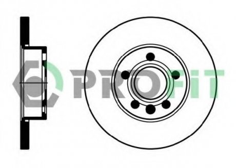 Тормозной диск PROFIT 5010-1011 (фото 1)