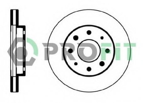 Тормозной диск PROFIT 5010-0885 (фото 1)