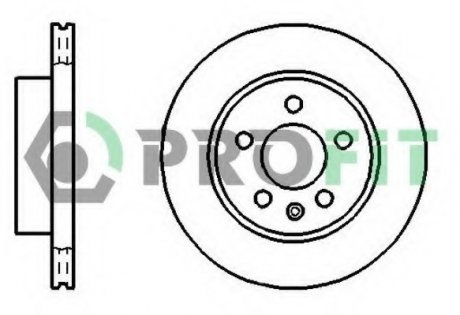 Тормозной диск PROFIT 5010-0860 (фото 1)