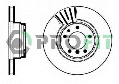 Тормозной диск PROFIT 5010-0624 (фото 1)