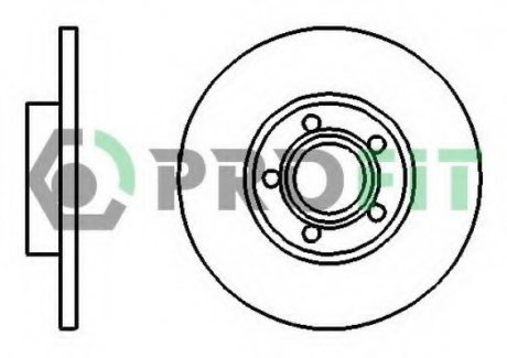 Тормозной диск PROFIT 5010-0324 (фото 1)
