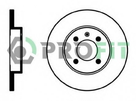Тормозной диск PROFIT 5010-0205 (фото 1)