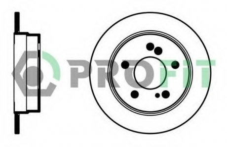 Тормозной диск PROFIT 5010-0122 (фото 1)