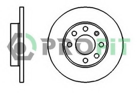 Тормозной диск PROFIT 5010-0116 (фото 1)