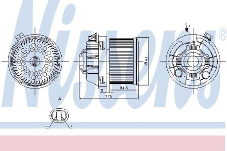 Вентилятор салона NISSENS 87257