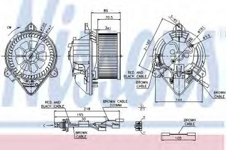 Вентилятор салона NISSENS 87042