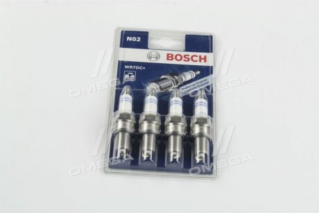 Свiчка запалювання wr7dc 0.8 4 шт rus BOSCH 0242235988