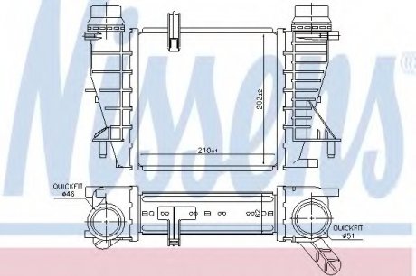 Радиатор наддува NISSENS 96363