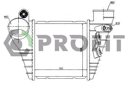 Радіатор наддуву PROFIT 9558T1