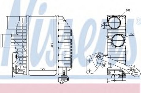 Радиатор наддува NISSENS 96758