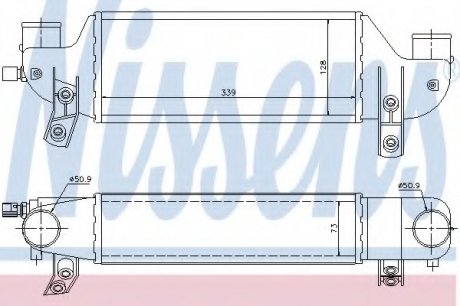 Радіатор наддуву NISSENS 96693