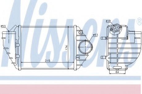 Радиатор наддува NISSENS 96690