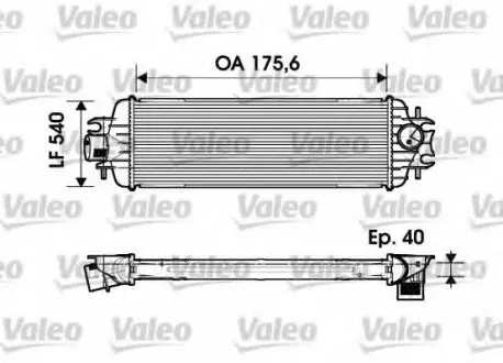 Радіатор наддуву VALEO 817636