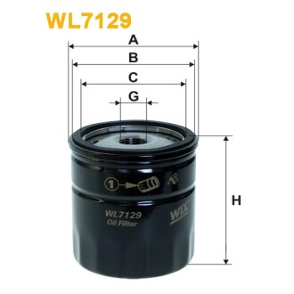 Масляный фильтр WIX WL7129-12