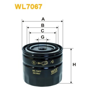 Масляный фильтр WIX WL7067-12