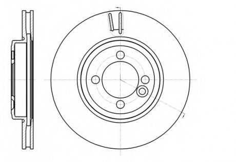 Тормозной диск REMSA 61081.10 (фото 1)