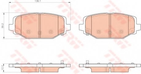 Тормозные колодки TRW TRW GDB1936