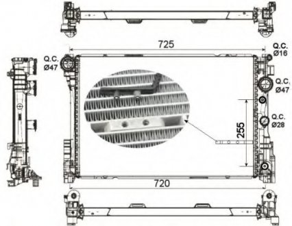 Радиатор охлаждения NRF 53141