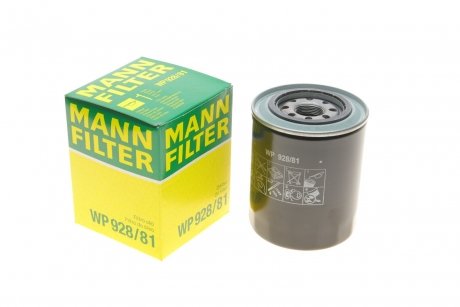 Масляний фільтр MANN (Манн) WP928/81 (фото 1)