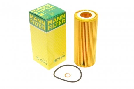 Масляный фильтр MANN (Манн) HU721/4X (фото 1)