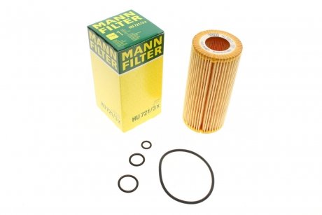 Масляный фильтр MANN (Манн) HU721/3X (фото 1)