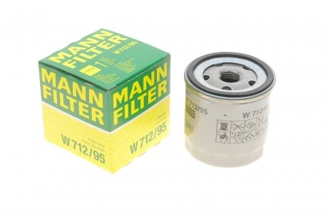 Фільтр масляний -FILTER W 712/95 MANN (Манн) W712/95 (фото 1)