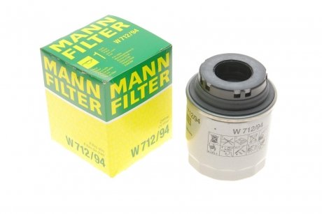 Фільтр масляний MANN-FILTER W 712/94 MANN (Манн) W712/94