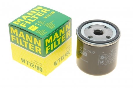 Фільтр масляний -FILTER MANN (Манн) W712/80 (фото 1)