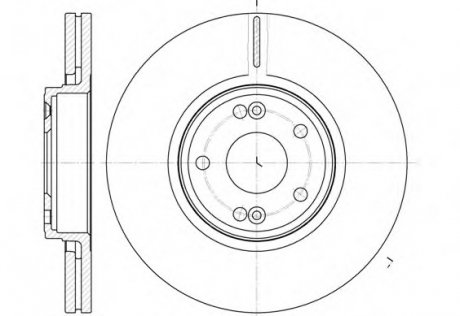 Тормозной диск REMSA 6612.10 (фото 1)