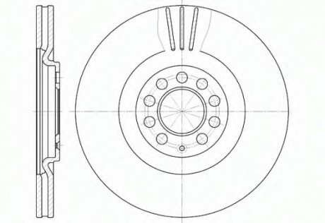 Тормозной диск REMSA 6597.10 (фото 1)