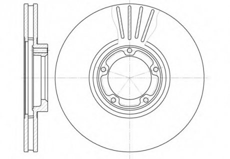Тормозной диск REMSA 6519.10 (фото 1)